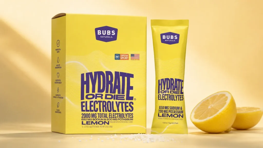 BUBS Naturals Hydrate Electrolytes