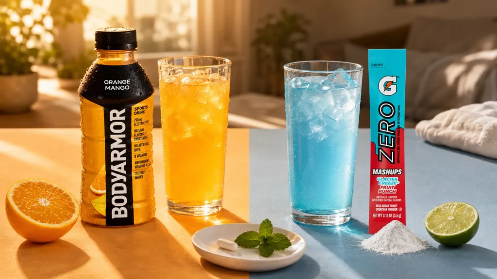 Body Armor vs Gatorade for Hangover Recovery