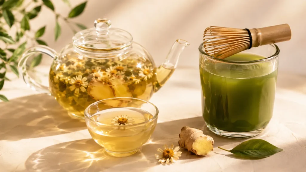 Herbal Tea and Green Tea