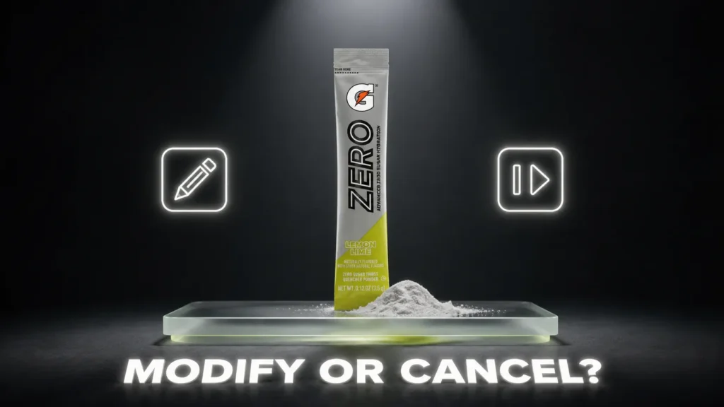 Can I Modify or Cancel My Gatorade Subscription Instead of Ending It Completely