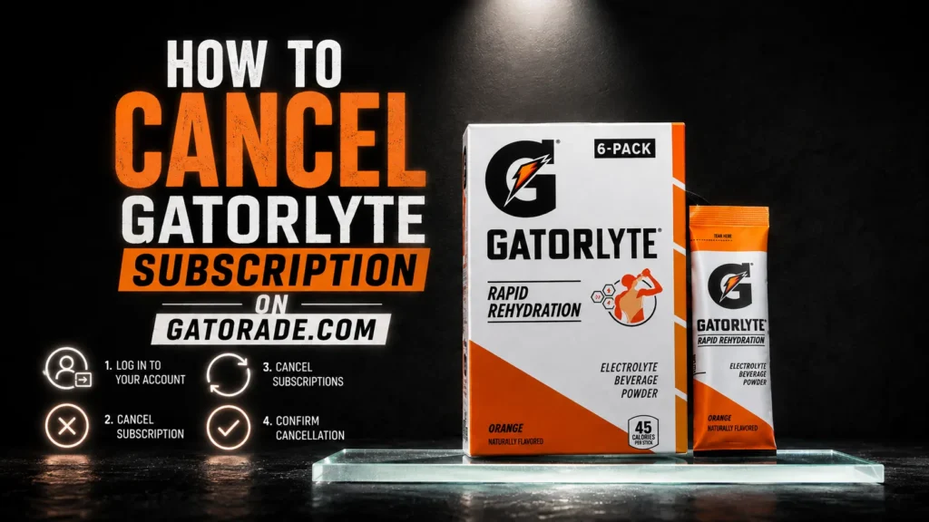 How to Cancel Gatorlyte Subscription on Gatorade.com
