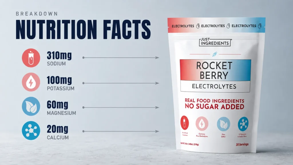 Just Ingredients Electrolyte Powder Nutrition Facts