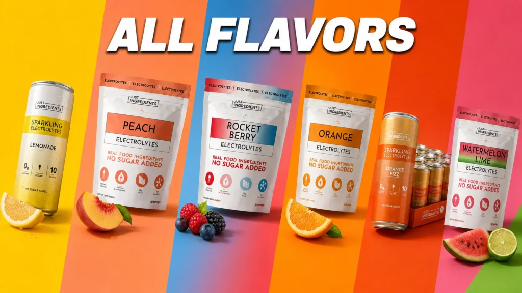 Just Ingredients Electrolytes Flavors