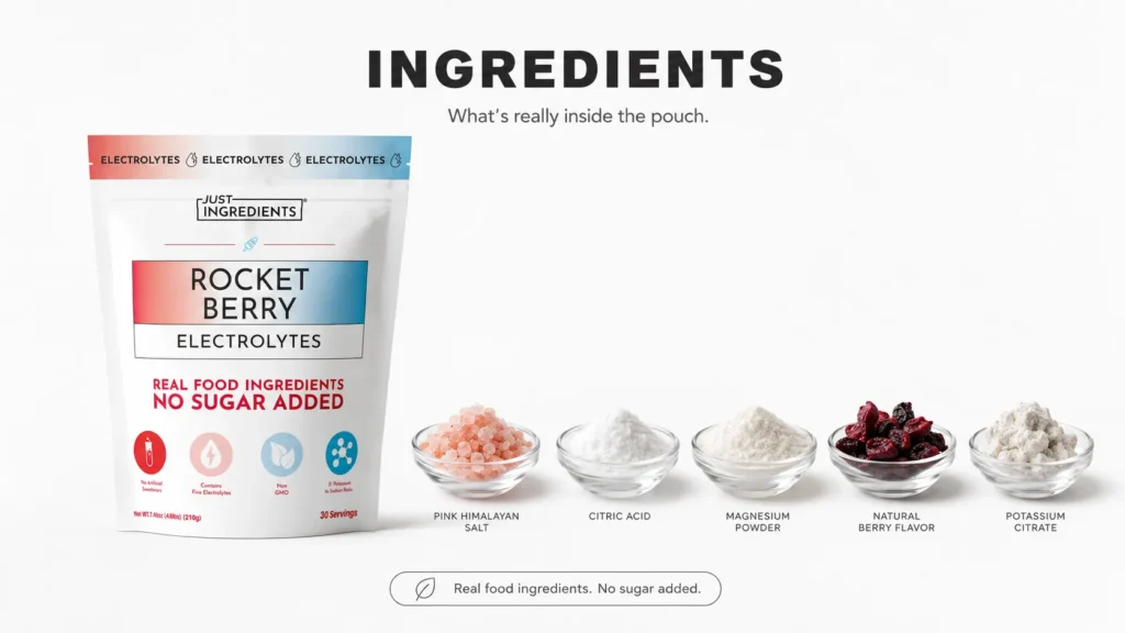 Just Ingredients Electrolytes Ingredients
