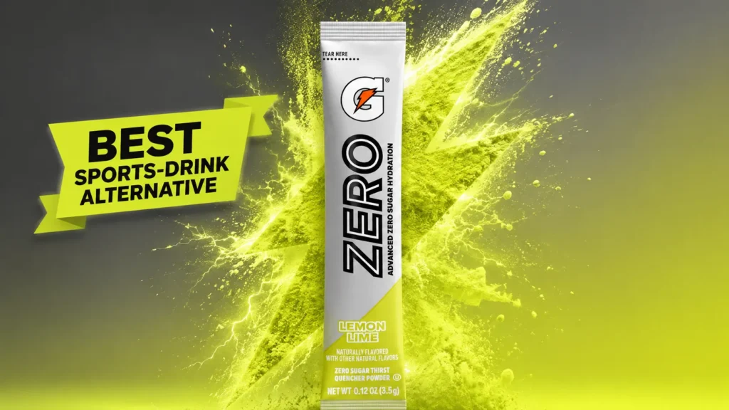 Gatorade Zero Powder Best low-sugar sports-drink alternative
