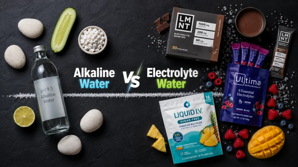 Alkaline vs Electrolyte Water
