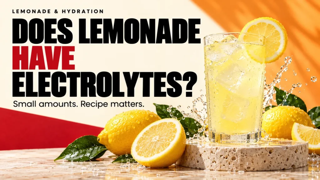 Does Lemonade Have Electrolytes