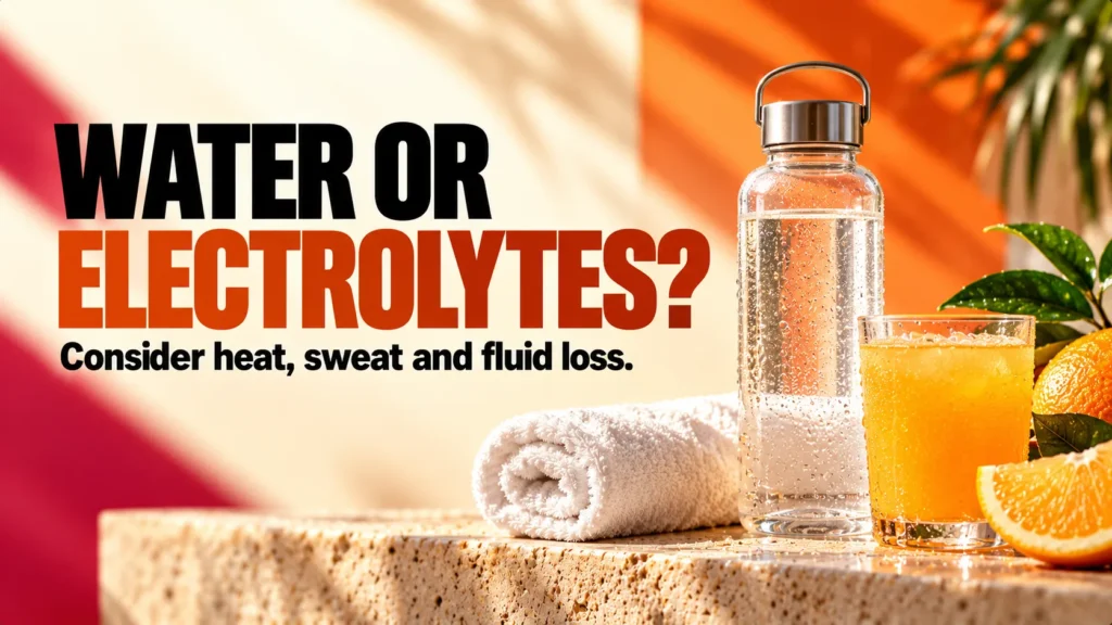 Does improvement after a drink prove you needed electrolytes