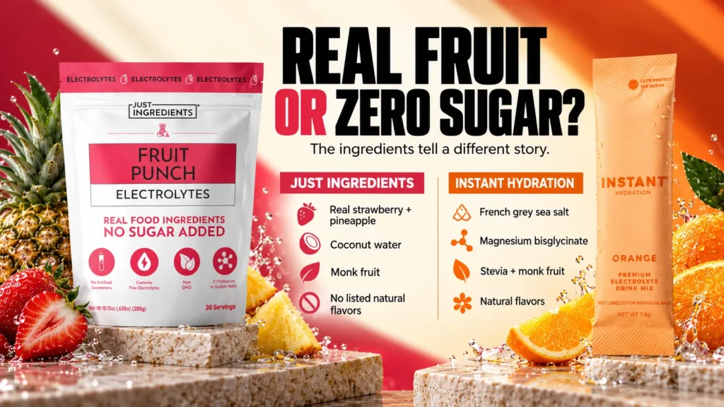 Ingredients and Sweeteners Compared
