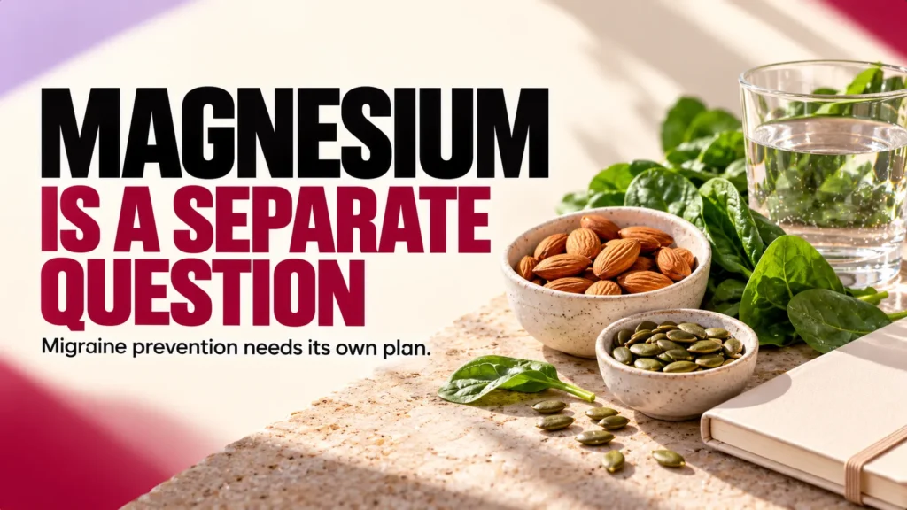 Magnesium prevention is a separate issue